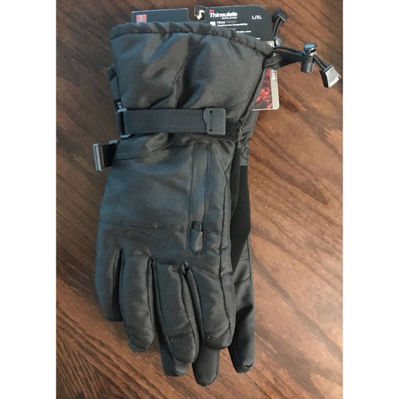 Swiss Tech Accessories Swiss Tech Mens 3m Black Thinsulate Premium